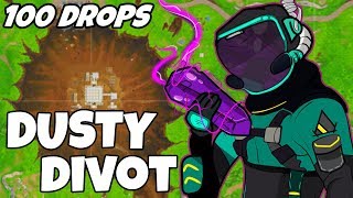 I Dropped Dusty Divot 100 Times and This Is What Happened (Fortnite)