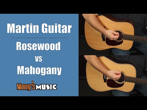 Martin Guitar Rosewood vs Mahogany  / #guitarcomparison