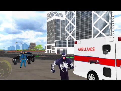 Dark Venom Spider Flying Superhero City Rescue | Rope Venom Hero City - Android GamePlay