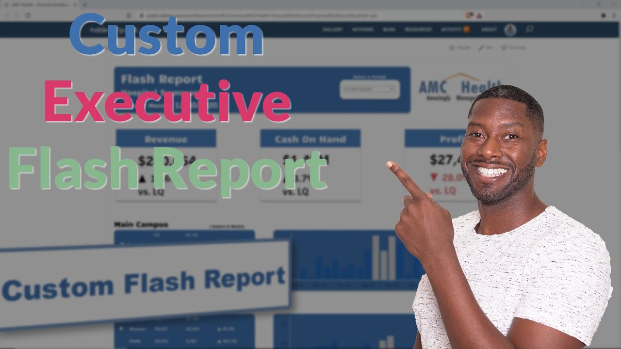 Executive Dashboard Tableau - Flash Report