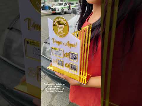 La Maná 📍 Hablador publicitario en acrílico