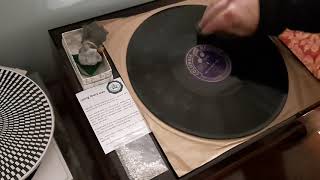 Ibota wax as a lubricant for 78rpm records - demonstration