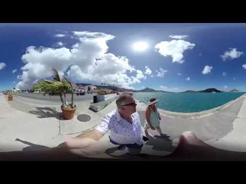 A 360˚ View of Walking in Charlotte Amalie in St. Thomas, USVI
