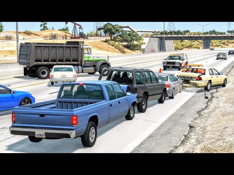 Traffic Jam Car Crashes Compilation 24/9/2021  - BeamNG.Drive