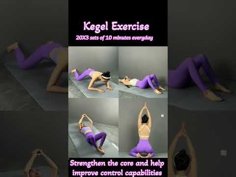 Kegel exercise for lose belly fat and slim waist, thin thighs #exercise #fitness #burnfat #yoga #abs