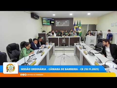 Sessão Ordinária - Câmara de Barreira - CE (18.11.2025)