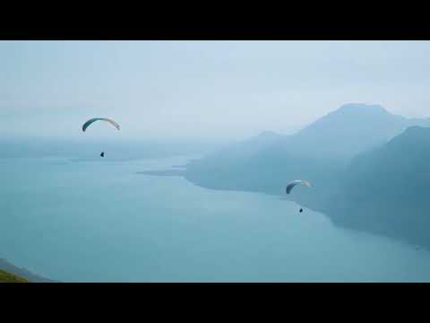 4K Free Stock Footage – Paragliding Over Mountains | No Copyright Adventure Video
