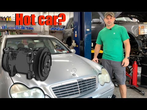 How to change an AC Compressor in 2002 Mercedes Benz C240?