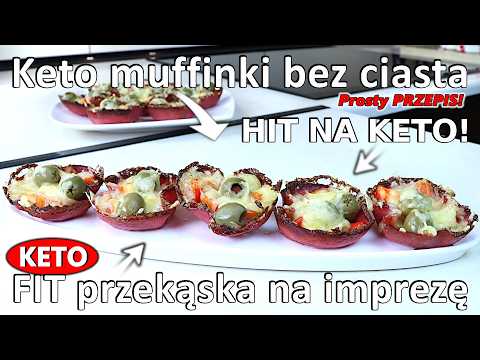 Keto muffinki bez ciasta 🧁🔥 Szybka wytrawna przekąska!