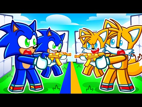 Bebé Sonic vs Bebé Tails en Roblox Rivals!