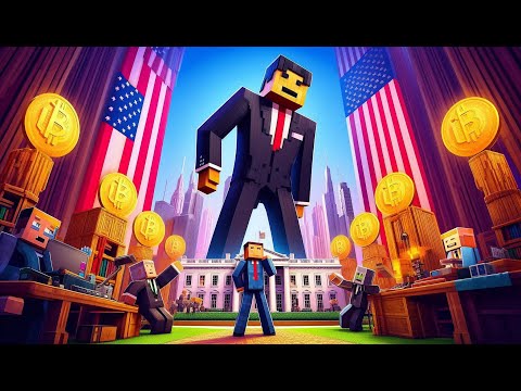 Minecraft'ta Ekonomiyi Mahveden Uzun Adam! | BlokCoin Krizi ve Cumhurbaşkanı Olmak 😱🧱