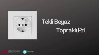 Mutlusan 2200 600 020 Tekli ve Mutlusan Rita 2220 202 0201 İkili Topraklı Prizle