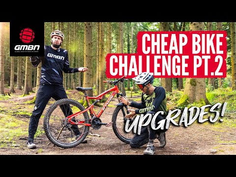 Upgrading Our $150 Enduro MTBs! | GMBN Cheap Bike Challenge Pt.2