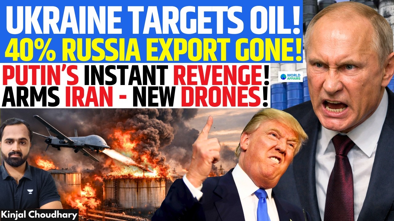 World WAR Brewing? OIL SHOCK - Ukraine Hits Russia's 40% OIL! Putin Arms Iran With Drones | Kinjal