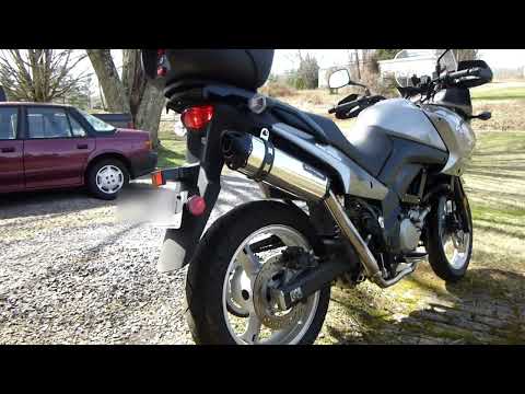 2009 Suzuki Vstrom 650 Two Brothers Racing Black Series Exhaust with P1X Tip