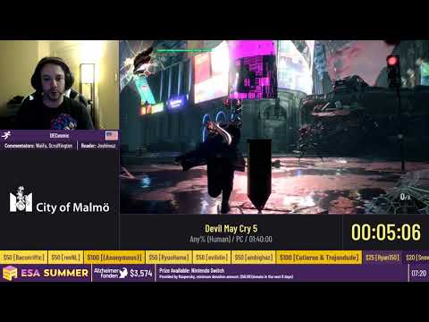 Devil May Cry 5 [Any% (Human)] by DECosmic - #ESASummerOnline