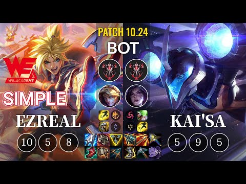 WEA Simple Ezreal vs Kai'Sa Bot - KR Patch 10.24