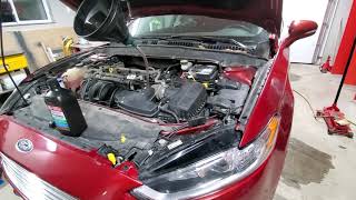 No dipstick transmission fluid change Ford Fusion