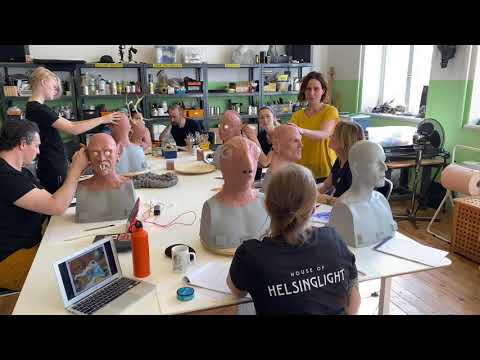 Silicone mask making FX class at Helsinglight FX Academy Sweden