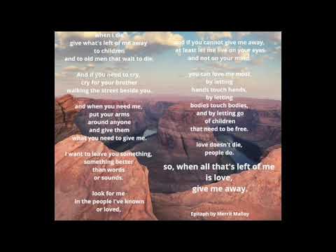 Epitaph by Merrit Malloy