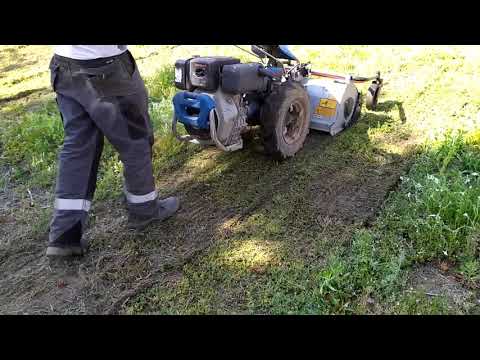 kosiarka bijakowa, flail mower blade runner 75 na ciągniku jednoosiowym bcs740 yanmar L100 10Hp