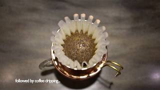 Blooming ...for a drip coffee