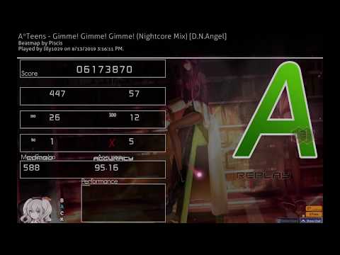 Gimme! Gimme! Gimme! Nightcore mix +HDDT A Pass