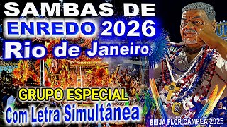 𝗖𝗗 𝗦𝗔𝗠𝗕𝗔 𝗗𝗘 𝗘𝗡𝗥𝗘𝗗𝗢 𝟮𝟬𝟮𝟲 | GRUPO ESPECIAL RJ | COM LETRA SIMULTÂNEA