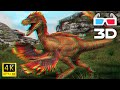 ANAGLYPH 3D RED BLUE VIDEO Oviraptor Dinosaur Chase In Jurassic Jungle FOR 3D GLASSES 1