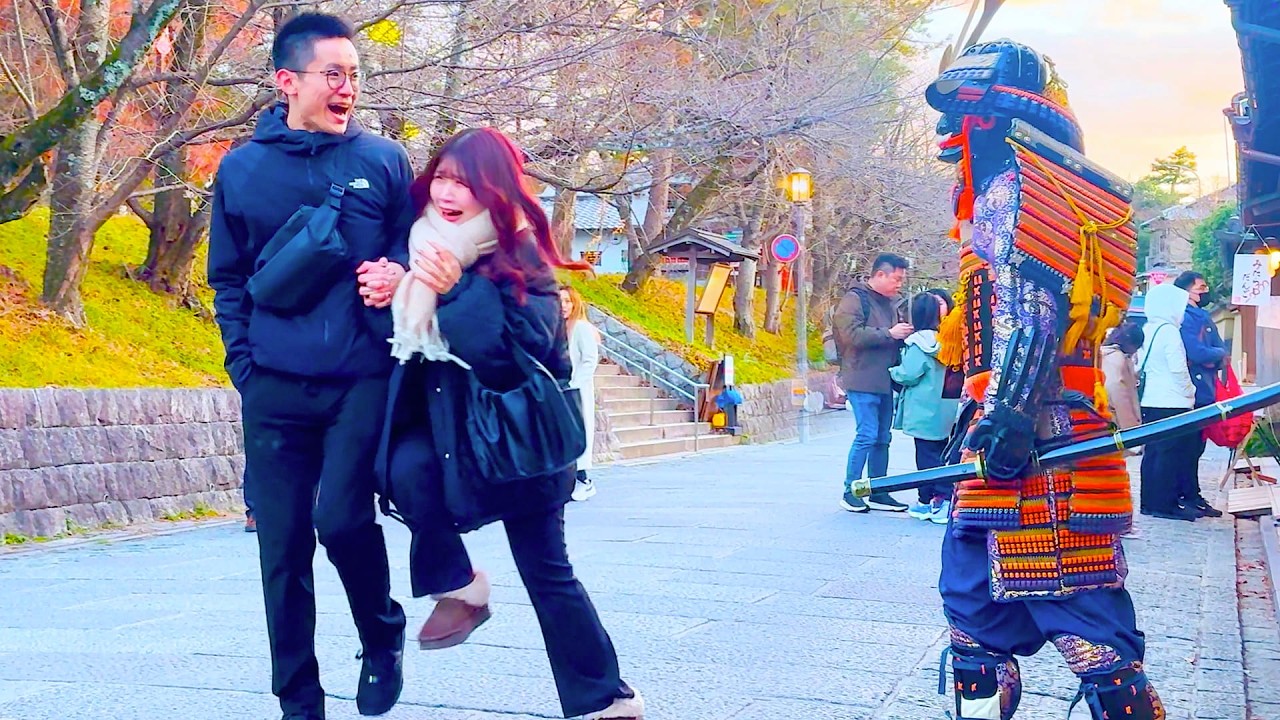 Real Samurai or Statue? Tourists Panic at Kiyomizu Temple Kyoto 🇯🇵 #144