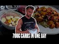 What a 700g High Carb Day of Eating looks like