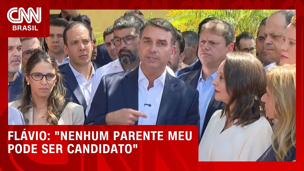 Flávio inclui parentes ao defender fim da reeleição em possível mandato | BASTIDORES CNN