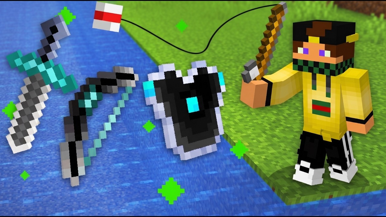 MINECRAFT MA PUOI  PESCARE OGGETTI DELL'INFINITO