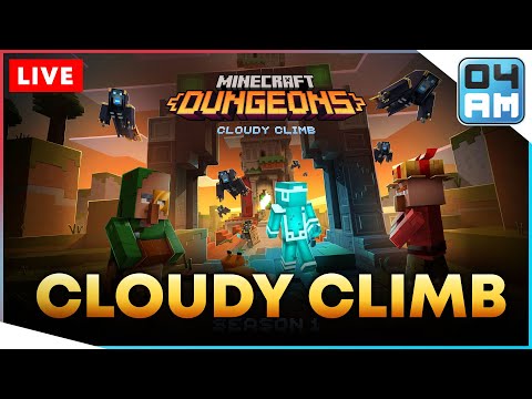 04AM - 🔴CLOUDY CLIMB UPDATE - The Tower & Seasonal Adventures Release in Minecraft Dungeons
