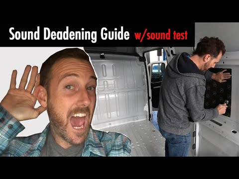 Vanlife:  Installing Sound Deadening (with sound test)
