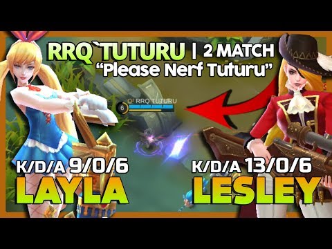 RRQ'Tuturu with Bunny Girl & Royal Musketeer 'Please Nerf Tuturu' Insane 0 Death in 2 Match ~ MLBB