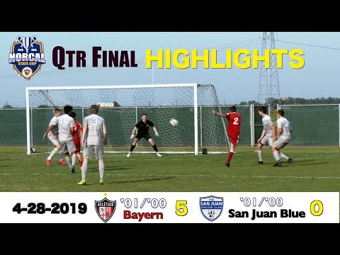 HIGHLIGHTS U19 State Cup Qtr Final ASR Bayern v San Juan Blue 2019 4 28