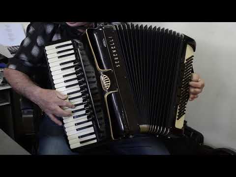 Vintage Rare Accordion SERENELLI OLYPHONIC (Brevetto) 120 bass,16 sw.+New Straps