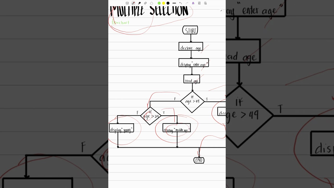 Multiple Selection ( Nested if then else )