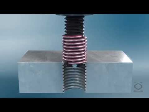 Działanie wkładki gwintowej HELICOIL® tangfree screwlock