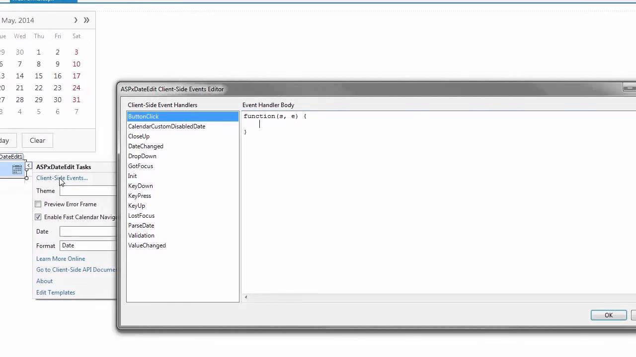 DevExpress ASP.NET Editors:  Disable Dates