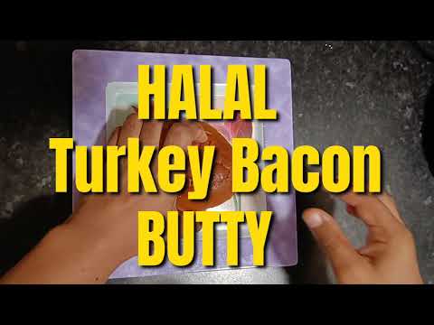 How To Make A HALAL TURKEY BACON BUTTY حلال