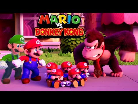Mario vs Donkey Kong - Full Game Co-op Walkthrough