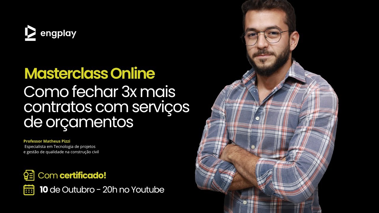 Masterclass de Certificação - Orçamento de Obras 3.0
