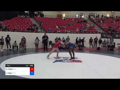 72 Kg Rnd Of 16 - Haley Ward, MO West Championship Wrestling Club Vs India Page, Barons Women's Wr