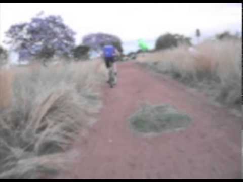 Another Mountain Biker gets taken out by BUCK - CRAZY Footage - Only in Africa