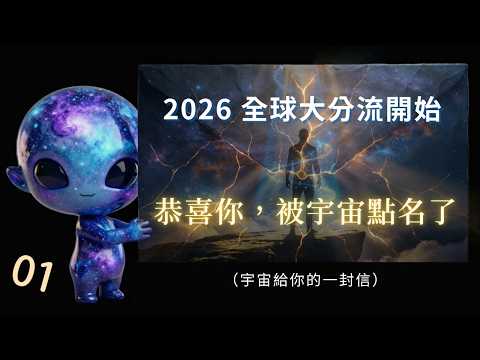 01｜2026全球大分流開始了！你最近有收到訊號嗎？宇宙正在把你帶往不同的人生道路！看完這封信請確認｜💌 宇宙給你的一封信