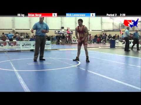 Brian Sergi vs. Nick Lawerence at 2013 ASICS University Nationals - FS