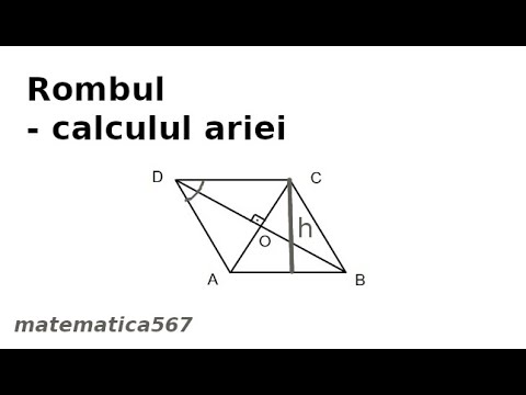 How do we calculate the area of ​​a rhombus?