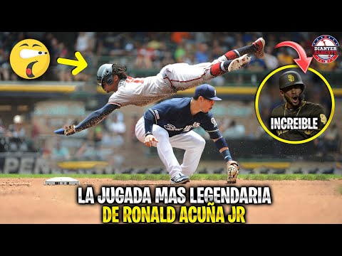 La LEGENDERIA JUGADA de RONALD ACUÑA JR que SORPRENDIÓ al MUNDO | MLB